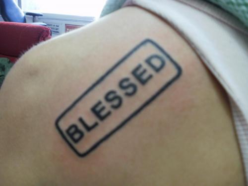татус надпис-blessed